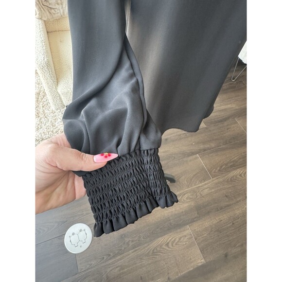 Worthington Black V-Neck Long Sleeve Blouse Size Large NEW! - Picture 2 of 5